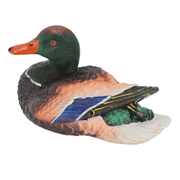Sale Simulering Vand Flydende And Skulptur Ornament Syntetisk harpiks Kunstværk Springvand Dam Dekoration Havedekorationer