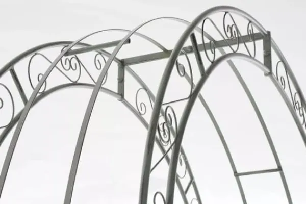 Sale Sina Rose Arch with Gate - Antique Green Metal Garden Trellis for Climbing Plants, Durable and Easy Assembly Buer, Spalier, Lysthuse Uden Tag