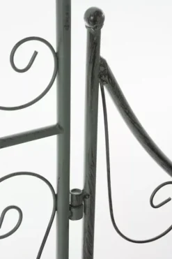 Sale Sina Rose Arch with Gate - Antique Green Metal Garden Trellis for Climbing Plants, Durable and Easy Assembly Buer, Spalier, Lysthuse Uden Tag