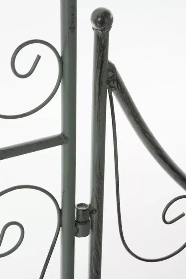 Sale Sina Rose Arch with Gate - Antique Green Metal Garden Trellis for Climbing Plants, Durable and Easy Assembly Buer, Spalier, Lysthuse Uden Tag