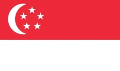 Flag & Vindposer^Singapore flag