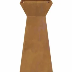 Søjle Plantekasse 2 pcs - Trapezoidalt design | Farve: Sølv | Størrelse: 35x35x73 cm Plantestativer