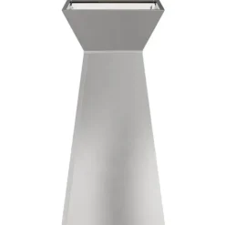 Plantestativer^Søjle Plantekasse 2 stk - Moderne Trapezoidalt Design | Farve: Sølv | Størrelse: 35x35x73 cm