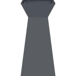 Plantestativer^Søjle Plantekasse i Stål - Moderne Trapezoid Design | Farve: Antracit | Størrelse: 35x35x73 cm