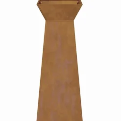 New Søjle Plantekasse i Stål - Moderne Design | Størrelse: 40 x 40 x 100 cm | Farve: Sølv Plantestativer
