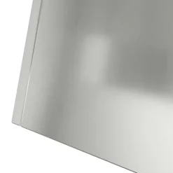 Krukker & Plantebeholdere^Søjle Plantekasse i stål – Moderne trapezoid design | Størrelse: 35x35x73 cm | Farve: Sølv