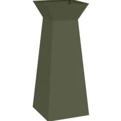 Hot Søjle Plantekasse 2-pak - Trapezoidal Design | Farve: Olivengrøn | Størrelse: 40x40x100 cm Plantestativer