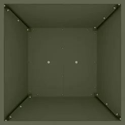 Hot Søjle Plantekasse 2-pak - Trapezoidal Design | Farve: Olivengrøn | Størrelse: 40x40x100 cm Plantestativer