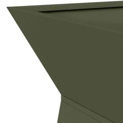 Hot Søjle Plantekasse 2-pak - Trapezoidal Design | Farve: Olivengrøn | Størrelse: 40x40x100 cm Plantestativer