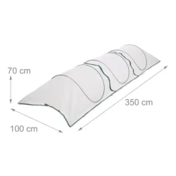 Insektmiddel & Dyreafvisende Middel^Skadedyrsbeskyttelsestelt, 70x110x350 cm, Hvid