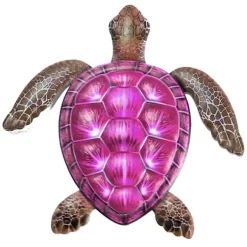 Clearance Skildpadde Vægskilt Have Ornament 30,3x28x1,8cm - Rød Havedekorationer