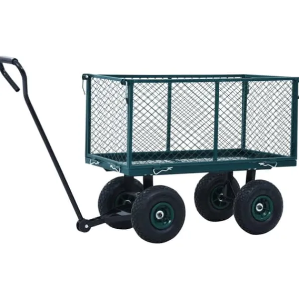 Discount Sækkevogne og pakkevogne - Living havevogn 350 kg grøn Haveværktøj