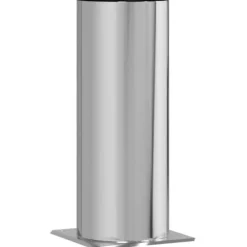 Best Skorstenshoved Forlængelse i Rustfrit Stål – Moderne Ventilation | Farve: Sølv | Størrelse: 31x31x50 cm Tilbehør Til Brændeovne & Pejse