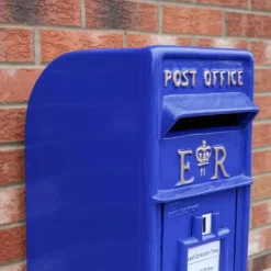 Online Skotsk Postkasse - Blå | Royal Mailbox med Lås Bryllupspynt Dekorationer til Barnedåb Dekorationer til Haven Dekorationer til Haven Begivenheder Briti | CDON Postkasser & Brevindkast