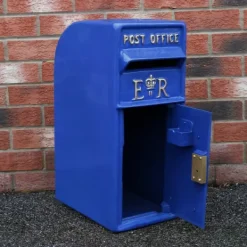 Online Skotsk Postkasse - Blå | Royal Mailbox med Lås Bryllupspynt Dekorationer til Barnedåb Dekorationer til Haven Dekorationer til Haven Begivenheder Briti | CDON Postkasser & Brevindkast