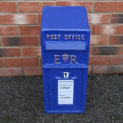 Online Skotsk Postkasse - Blå | Royal Mailbox med Lås Bryllupspynt Dekorationer til Barnedåb Dekorationer til Haven Dekorationer til Haven Begivenheder Briti | CDON Postkasser & Brevindkast