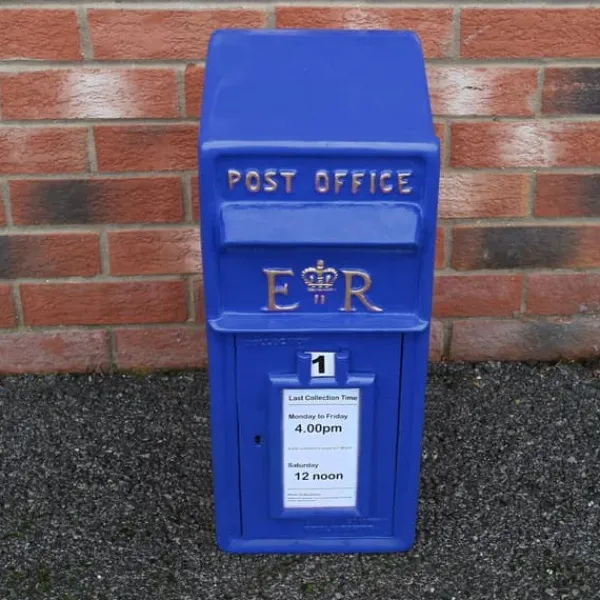 Online Skotsk Postkasse - Blå | Royal Mailbox med Lås Bryllupspynt Dekorationer til Barnedåb Dekorationer til Haven Dekorationer til Haven Begivenheder Briti | CDON Postkasser & Brevindkast