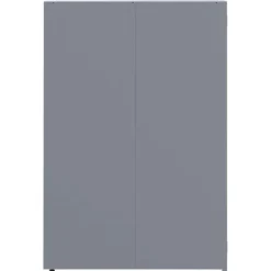 Skure, Garager & Carports^Skraldespandsskjuler i stål 2 rum - Vejrbestandig | Farve: Grå | Størrelse: 138x79x117 cm