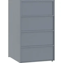 Skure, Garager & Carports^Skraldespandsskjuler i stål 2 rum - Vejrbestandig | Farve: Grå | Størrelse: 138x79x117 cm