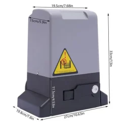 Clearance Skridende Portåbner, 750W Effekt, 1400RPM Hastighed,220V, Type 1 Sort Grå Skure, Garager & Carports