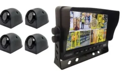 Sale Skærmsæt 7" ALL BSD (fodgængerdetektering) + 4 kameraer med IR Sikkerhedsmonitorer & Videokameraer
