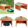 Skure, Garager & Carports^Skur til robotplæneklipper 72x87x50 cm massivt fyrretræ - Træskur Til Plæneklipper - Træskure Til Plæneklippere - Home & Living