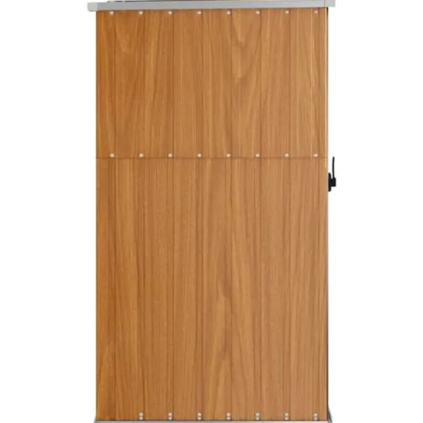 Skure, Garager & Carports^Skure & Redskabsskure - Living redskabsskur til haven 88x89x161 cm galvaniseret stål brun