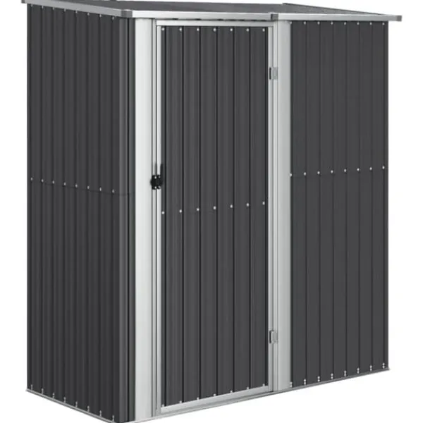 Skure, Garager & Carports^Skure & Redskabsskure - Living haveskur 180,5x97x209,5 galvaniseret stål antracitgrå