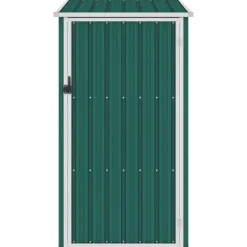 Clearance Skure & Redskabsskure - Living haveskur 87x98x159 cm galvaniseret stål grøn Skure, Garager & Carports