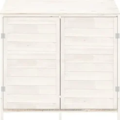 Best Skure & Redskabsskure - Living haveskur 102x52x112 cm massivt grantræ hvid Skure, Garager & Carports