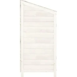 Best Skure & Redskabsskure - Living haveskur 102x52x112 cm massivt grantræ hvid Skure, Garager & Carports