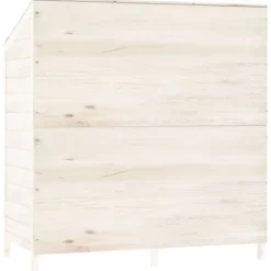 Best Skure & Redskabsskure - Living haveskur 102x52x112 cm massivt grantræ hvid Skure, Garager & Carports