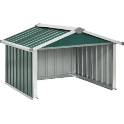 Skure, Garager & Carports^Skure & Redskabsskure - Living garage til robotplæneklipper 92x97x63 cm galvaniseret stål grøn