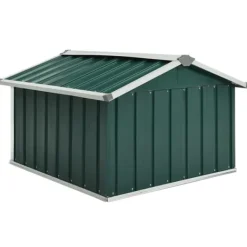 Skure, Garager & Carports^Skure & Redskabsskure - Living garage til robotplæneklipper 92x97x63 cm galvaniseret stål grøn