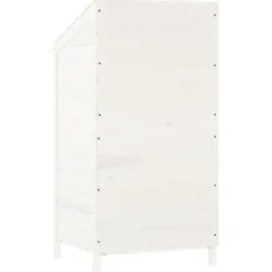 Discount Skure & Redskabsskure - Living haveskur 55x52x112 cm massivt grantræ hvid Skure, Garager & Carports