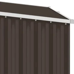 Skure, Garager & Carports^Skure & Redskabsskure - Living brændeskur 245x98x159 cm galvaniseret stål brun