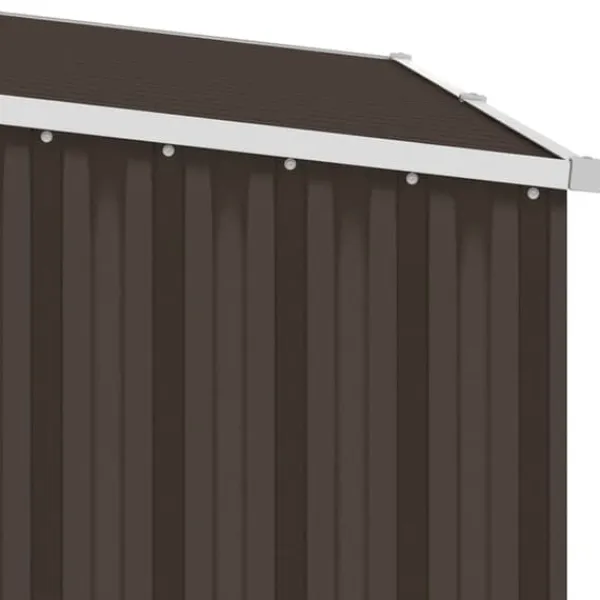 Skure, Garager & Carports^Skure & Redskabsskure - Living brændeskur 245x98x159 cm galvaniseret stål brun