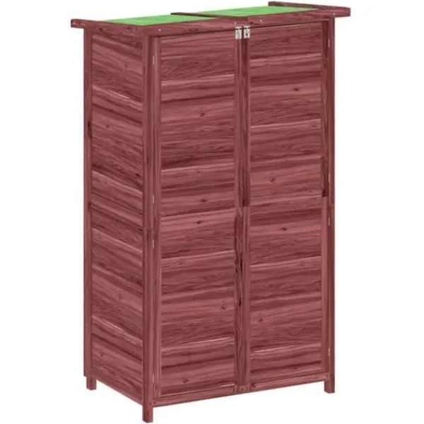 Discount Skure & Redskabsskure - Living redskabsskur til haven 83x57x140 cm massivt fyrretræ mokkafarve Skure, Garager & Carports