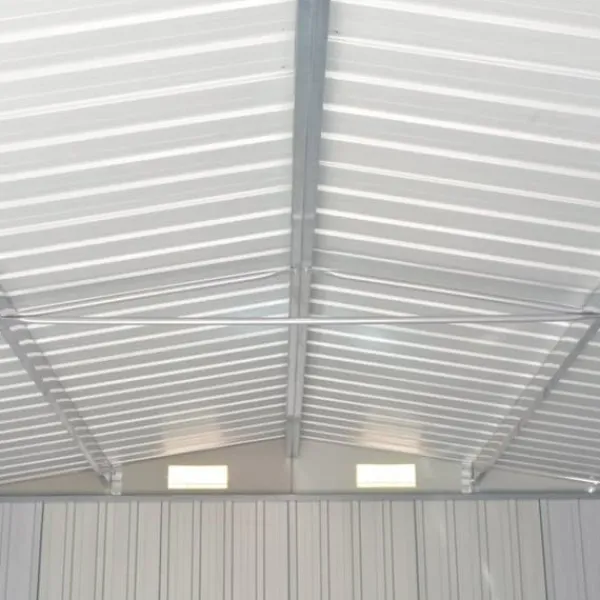 Skure, Garager & Carports^Skure & Redskabsskure - Living haveskur 257x997x178 cm galvaniseret stål antracitgrå
