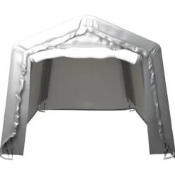 Discount Skure & Redskabsskure - Living opbevaringstelt 300x600 cm stål grå Skure, Garager & Carports