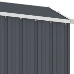 Skure, Garager & Carports^Skure & Redskabsskure - Living brændeskur 245x98x159 cm galvaniseret stål antracitgrå