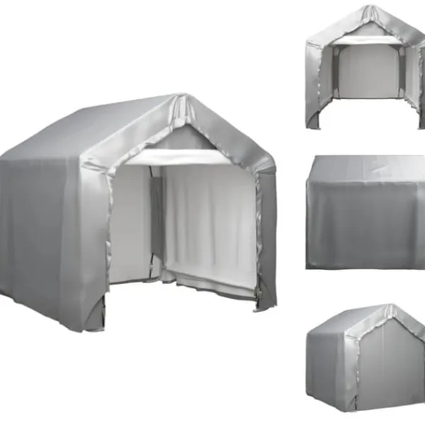 Outlet Skure & Redskabsskure - Living opbevaringstelt 180x180 cm galvaniseret stål grå Telte & Lysthuse