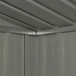 Skure, Garager & Carports^Skure & Redskabsskure - Living opbevaringsskur til haven 204x132x186 cm stål antracitgrå