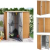 Skure, Garager & Carports^Skure & Redskabsskure - Living haveskur 180,5x97x209,5 cm galvaniseret stål trælook