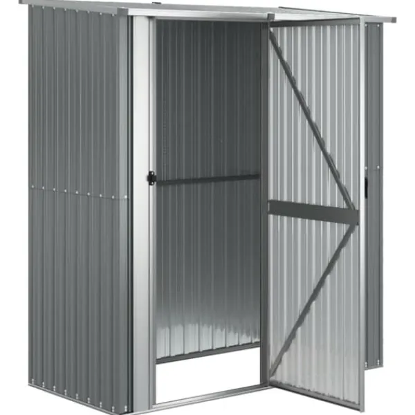 Skure, Garager & Carports^Skure & Redskabsskure - Living haveskur 180,5x97x209,5 galvaniseret stål grå