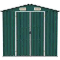 Hot Skure & Redskabsskure - Living haveskur 205x129x183 cm galvaniseret stål grøn Skure, Garager & Carports