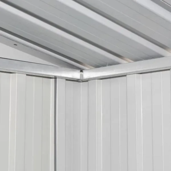 Skure, Garager & Carports^Skure & Redskabsskure - Living opbevaringsskur til haven 204x132x186 cm stål brun