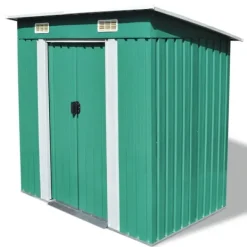 New Skure & Redskabsskure - Living haveskur metal grøn Skure, Garager & Carports