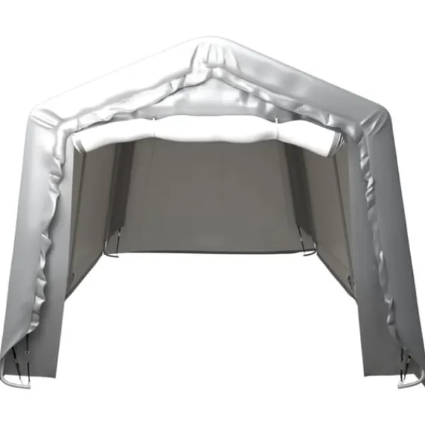 Skure, Garager & Carports^Skure & Redskabsskure - Living opbevaringstelt 300x750 cm stål grå