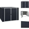 New Skure & Redskabsskure - Living haveskur 195x198x159 cm galvaniseret stål antracitgrå Skure, Garager & Carports